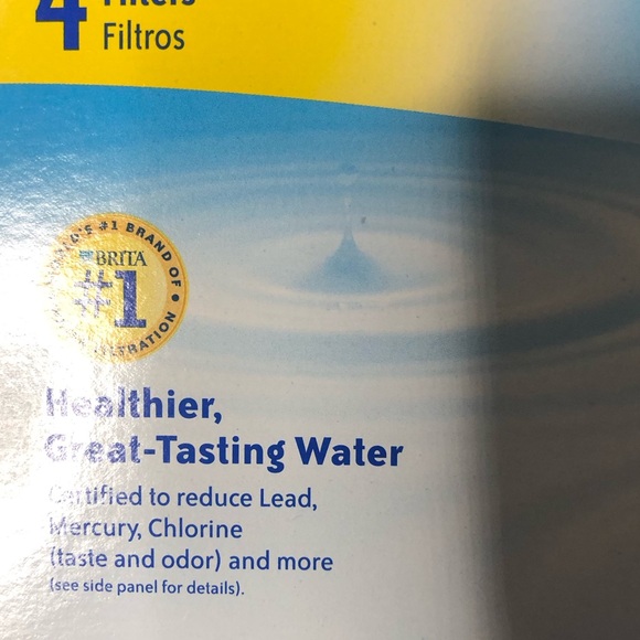 Brita Water Pitcher Replacement Filters Box of 4 White - Picture 6 of 7